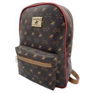 New Beverly Hills Polo Club Medium Backpack - Brow